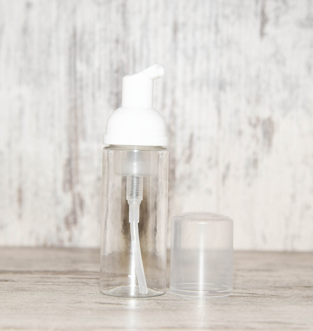 50ml Foamer Bottle Clear with White Pump