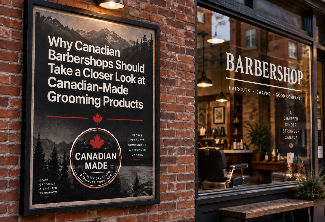 Why Canadian Barbershops Should Take a Closer Look at Canadian-Made Grooming Products
