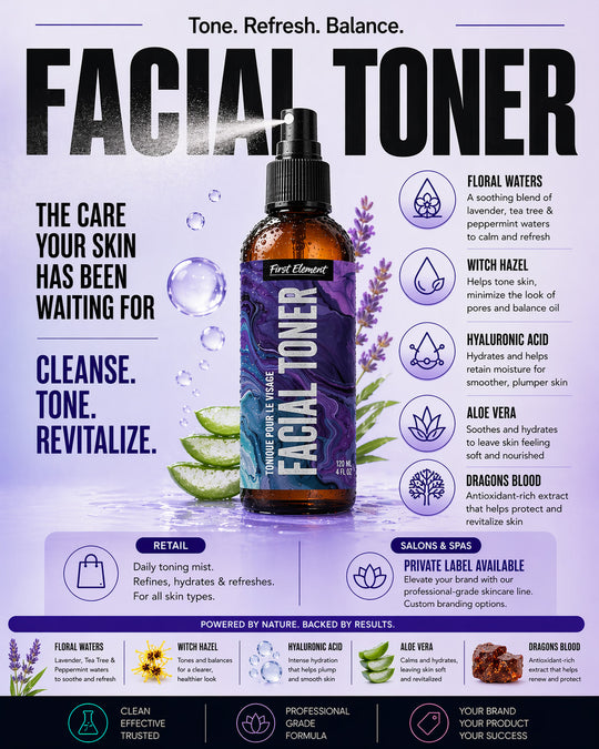 Hyaluronic Facial Toner - Lavender Mint &amp; Tea Tree