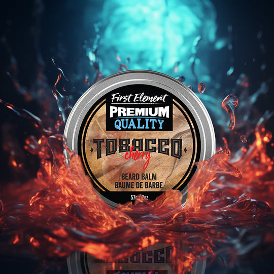 Premium Cherry Tobacco scented Beard Balm with a neon splash - made in canada