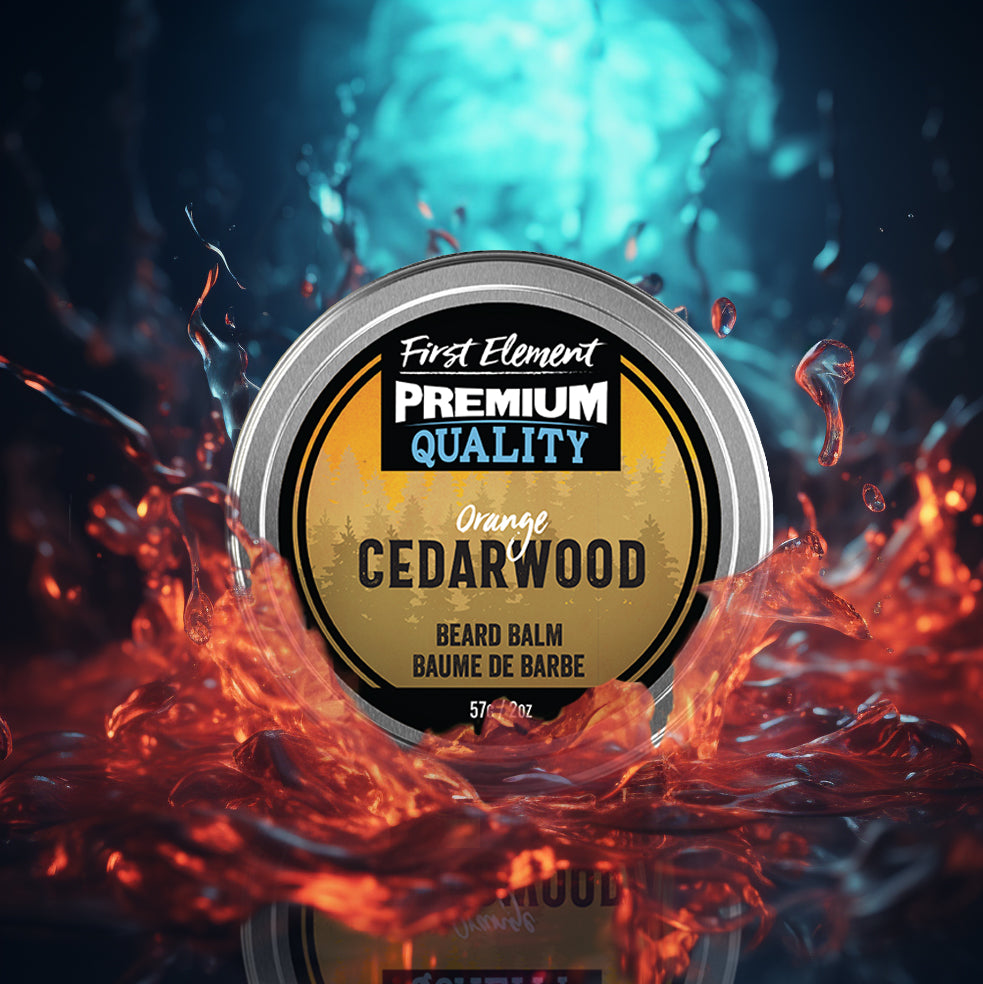 Orange Cedar Beard Balm - Neon Splash - Made In Canada