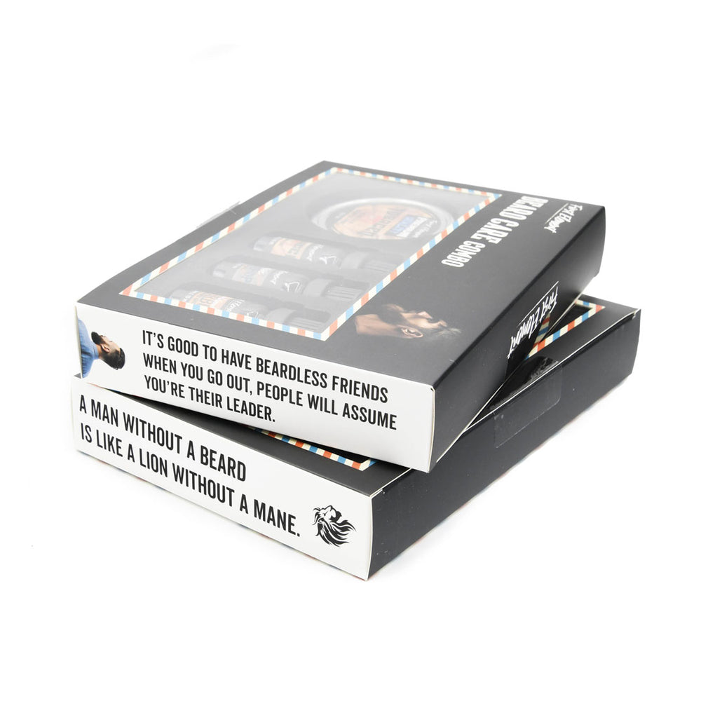 Beard Care Kit - Gentlemen's Club Combo - Beard Balm & Beard Oils - Ultimate Combo - Vanilla Tobacco 2oz Beard Balm, Vanilla Tobacco Beard Oil, Cherry Tobacco Beard Oil, Cognac & Cubans Beard Oils. Each Beard Oil Bottle Contains 10ml. 