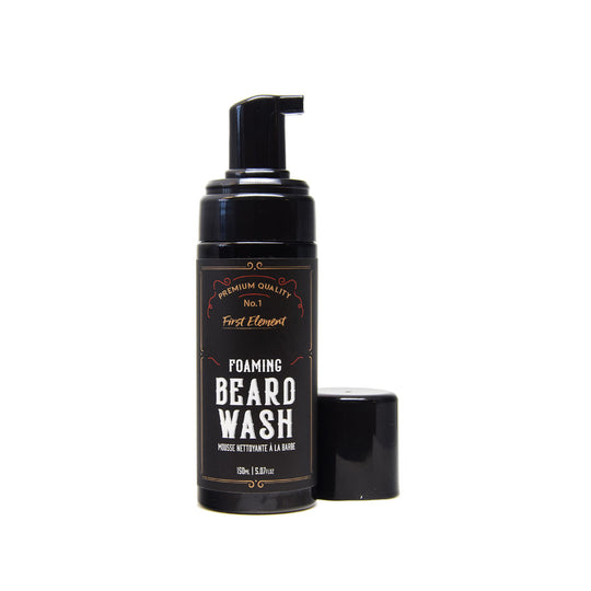 Foaming Beard & Face Wash - First Element  - 150ml foamer bottle - Premium Quality, All Natural Ingredients - unscented